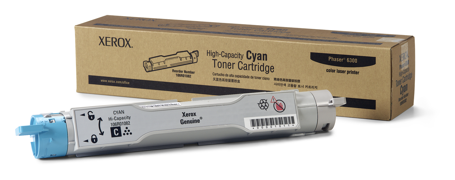 Compatible 106R01082 XEROX toner Cyan high yield  for Phaser 6300 / 6350