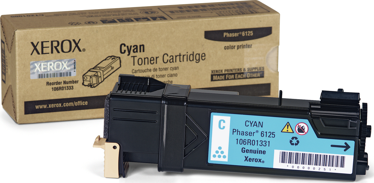 Compatible 106R01331 XEROX toner Cyan  for Phaser 6125