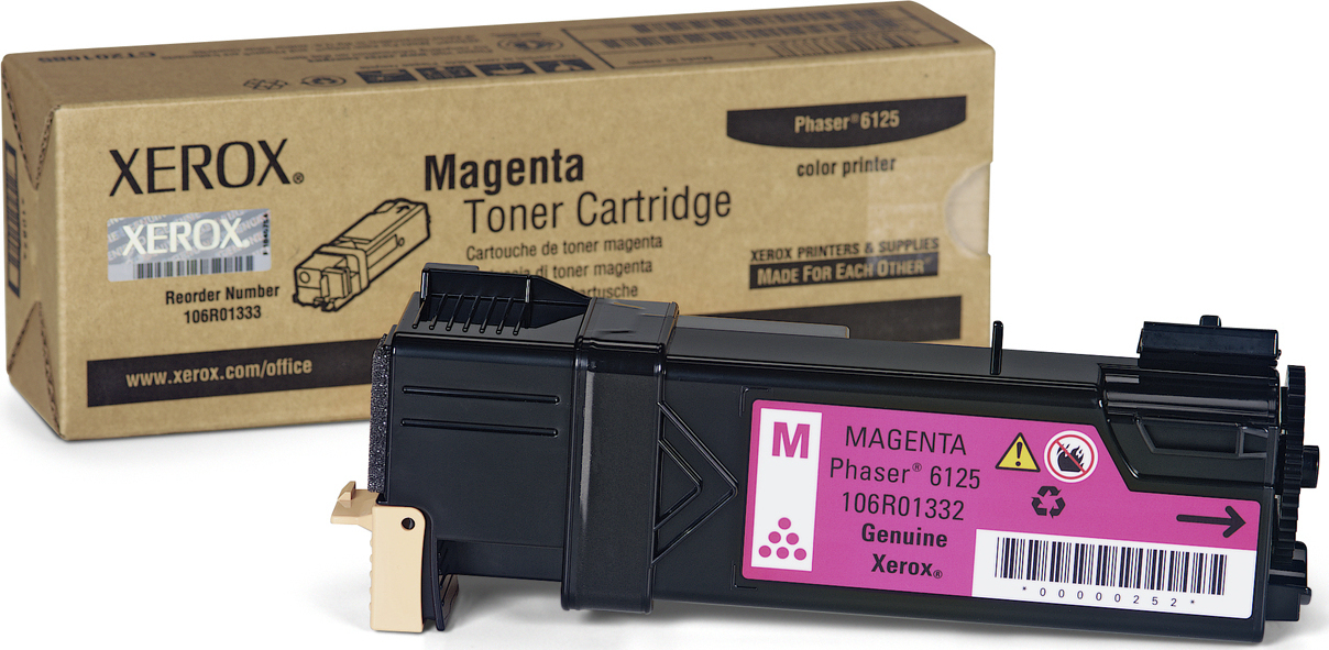 Compatible 106R01332 XEROX toner Magenta  for Phaser 6125