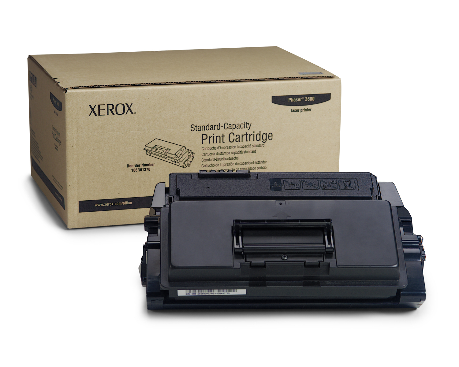 Compatible 106R01370 XEROX toner Black  for Phaser 3600