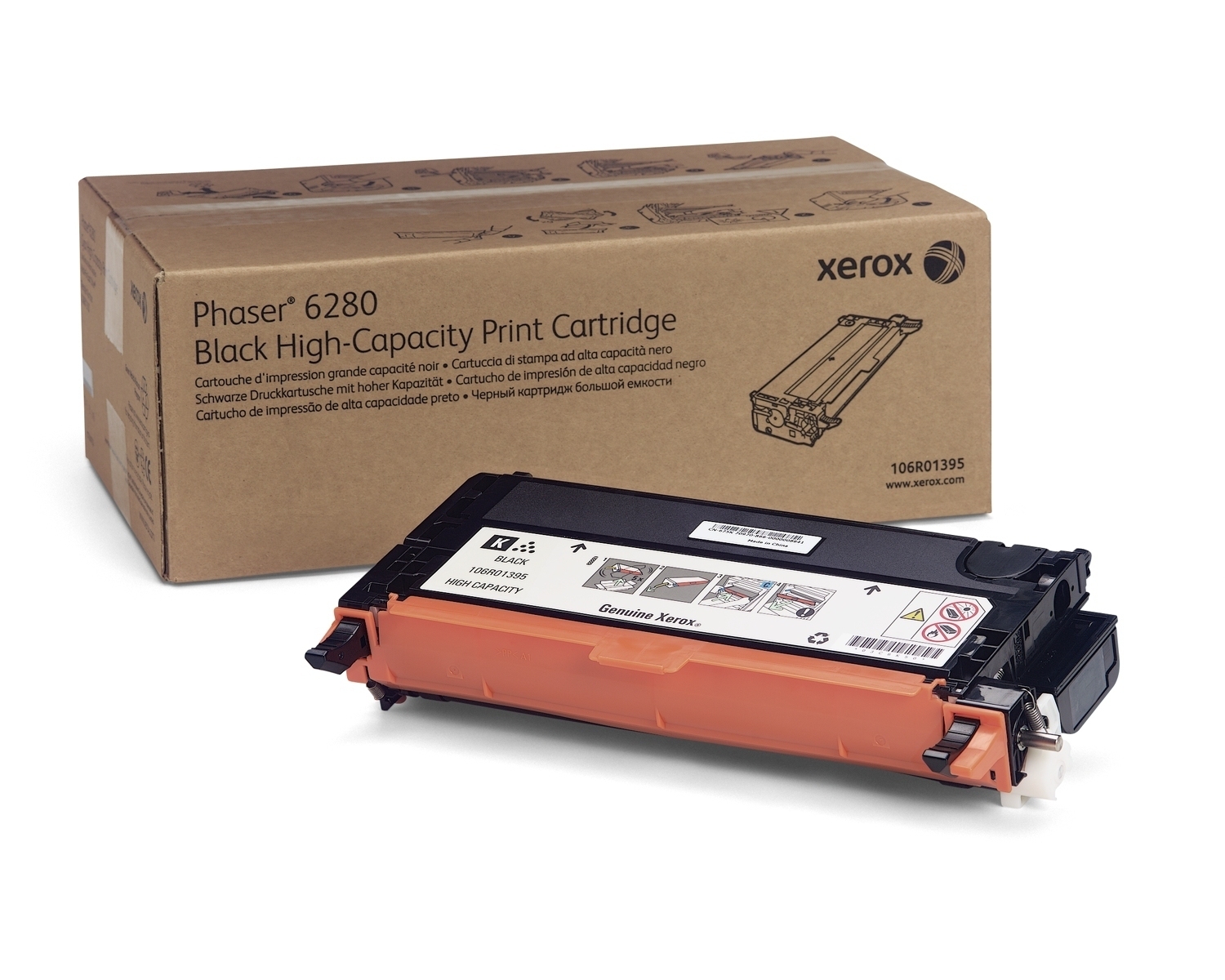 Compatible 106R01395 XEROX toner Black high yield  for Phaser 6280