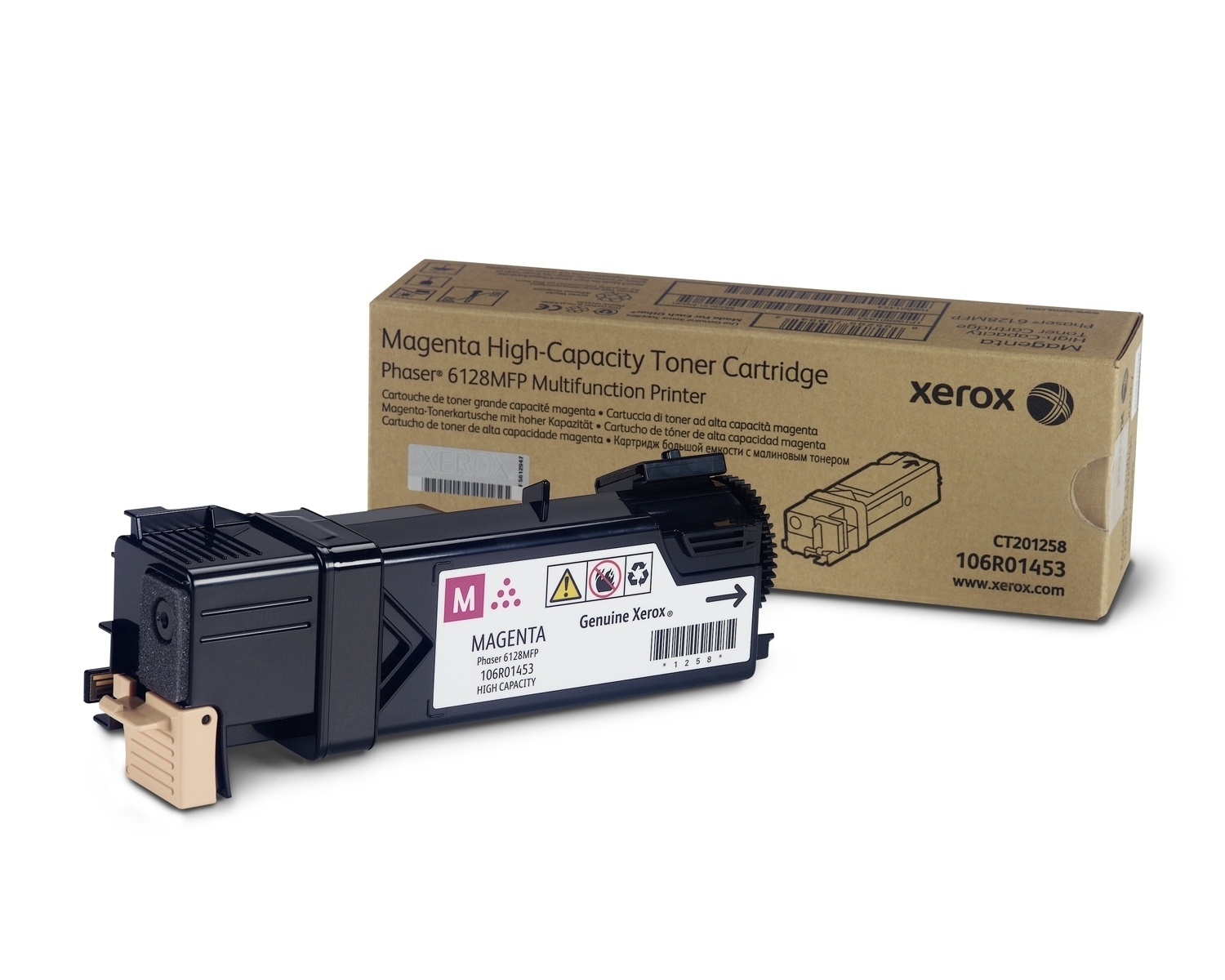 Compatible 106R01453 XEROX toner Magenta  for Phaser 6128 MFP