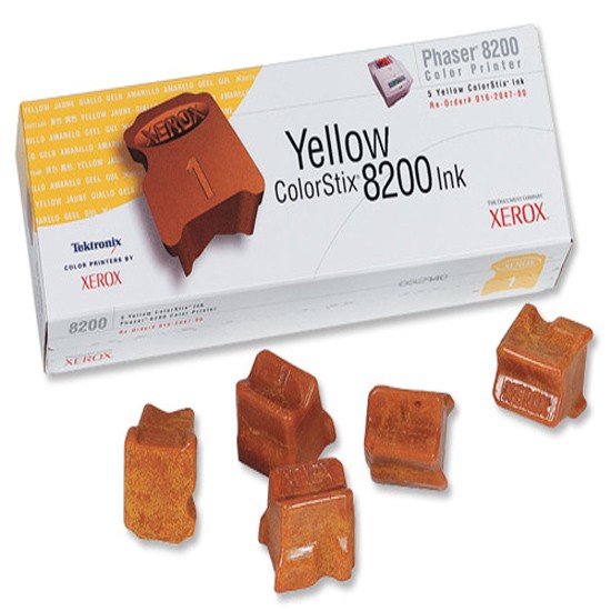 Compatible 16204700 Yellow - 5 sticks toner for XEROX Phaser 8200