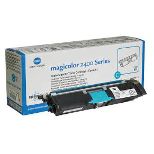 Συμβατό 1710589-007 Cyan high yield toner για Konica Minolta Magicolor 2400/ 2430/ 2450/ 2480/ 2490/ 2500/ 2530/ 2550/ 2590