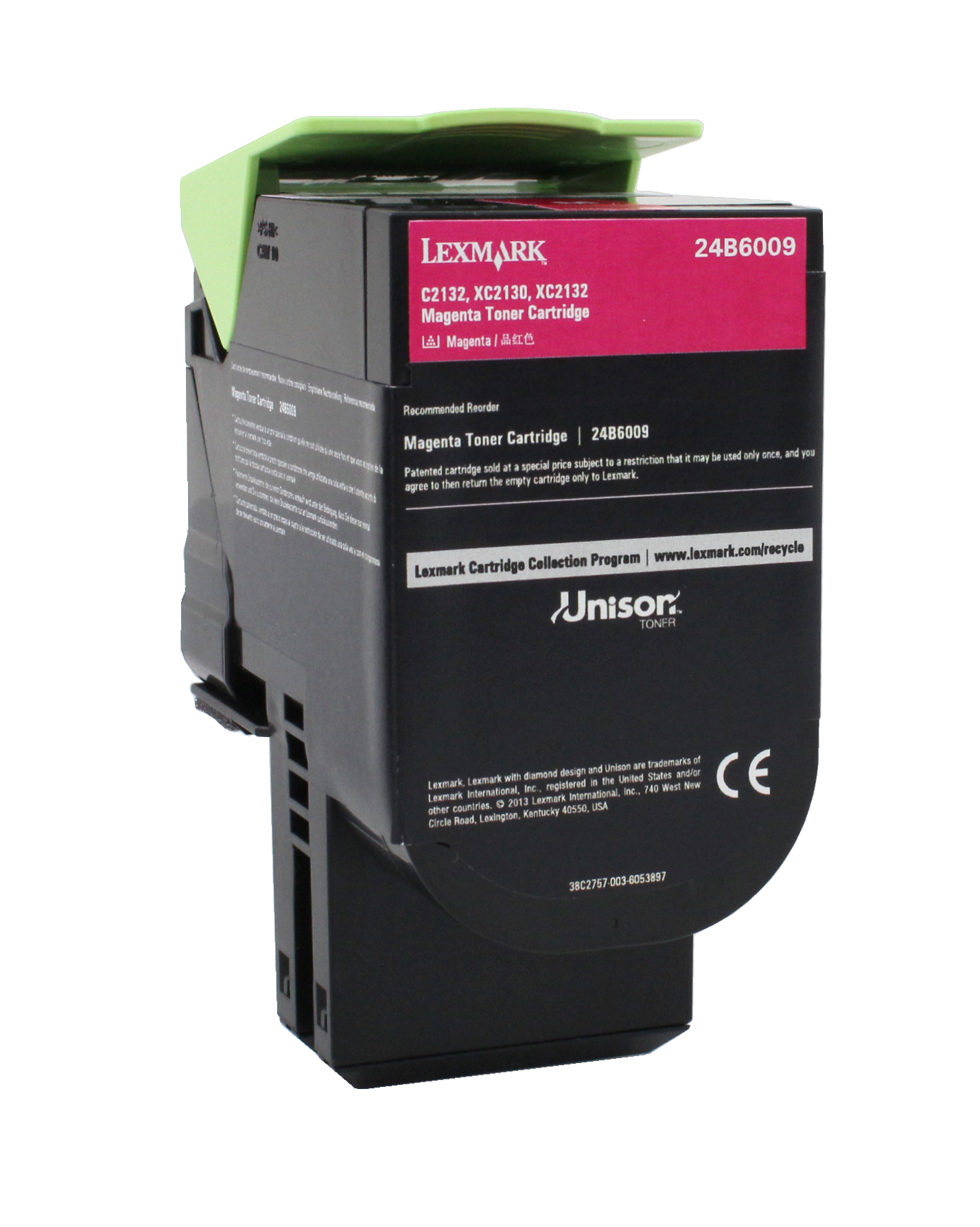 Compatible 24B6009 Yellow cartridge for Lexmark C2132/ XC2130/ XC2132