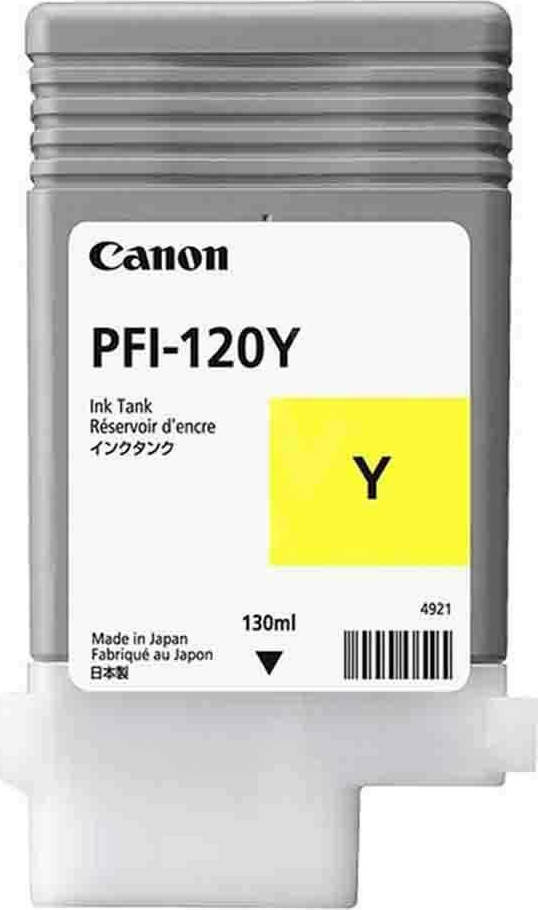 Compatible 2888C001/ PFI-120Y Yellow Dye cartridge - No 124 for Canon TM-200 / TM-205/ TM-300/ TM-305 mfp 