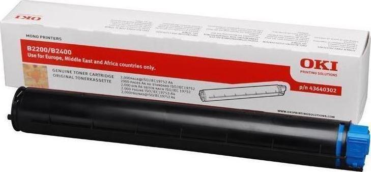 Compatible 043640302 OKI toner Black  for B2200/ 2400