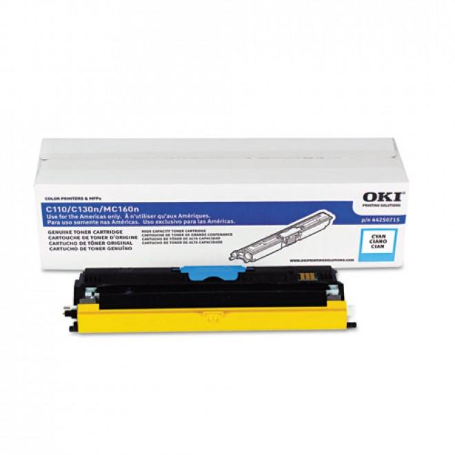 Compatible 44250707 / 44250723 OKI toner Cyan  for C110/ C130 /  MC160