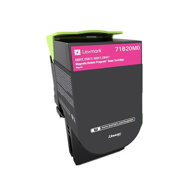 Compatible 71B20M0 Magenta toner for LEXMARK CS317/ CS417/ CS517/ CΧ317/ CΧ417/ CX517