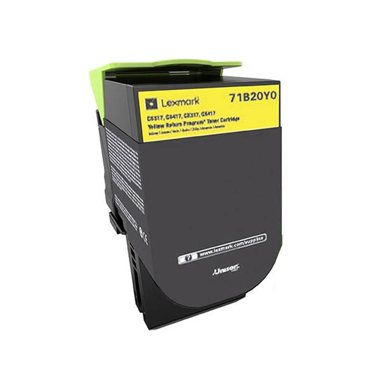 Συμβατό 71B20Y0 Yellow toner για LEXMARK CS317/ CS417/ CS517/ CΧ317/ CΧ417/ CX517