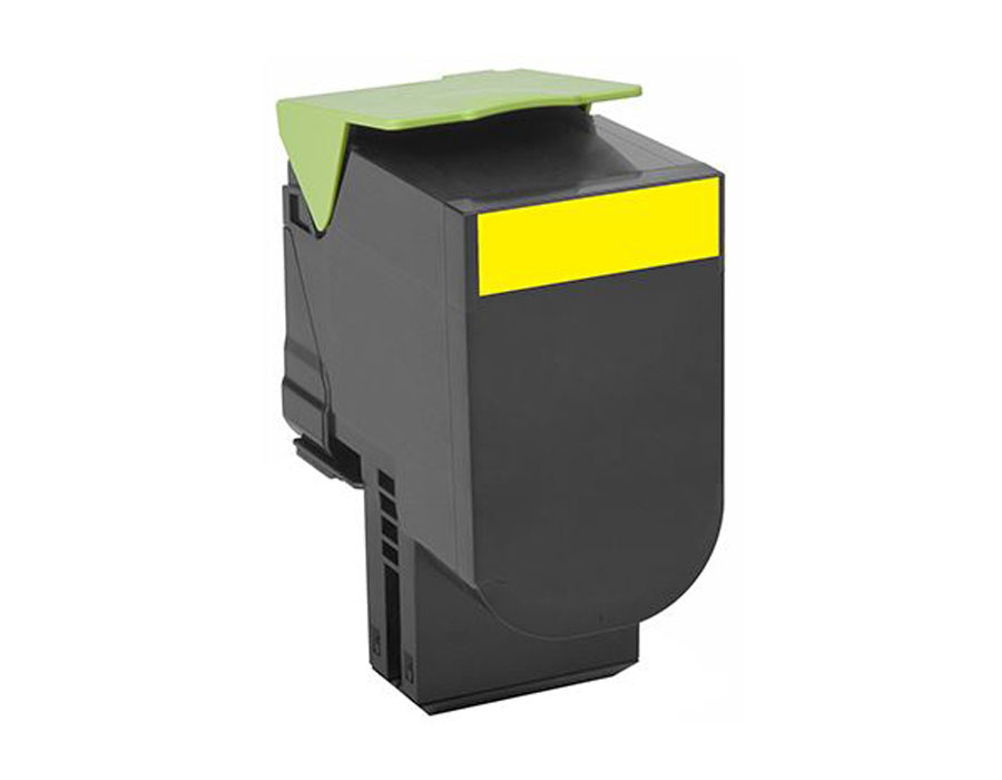 Compatible 80C2SY0 / 802SY Lexmark toner Yellow  for CΧ310 / CΧ410 / CΧ510