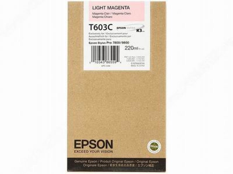 Compatible T602C/ C13T602C00 Light Magenta high yield cartridge for Epson Stylus Pro 7800/ 9800