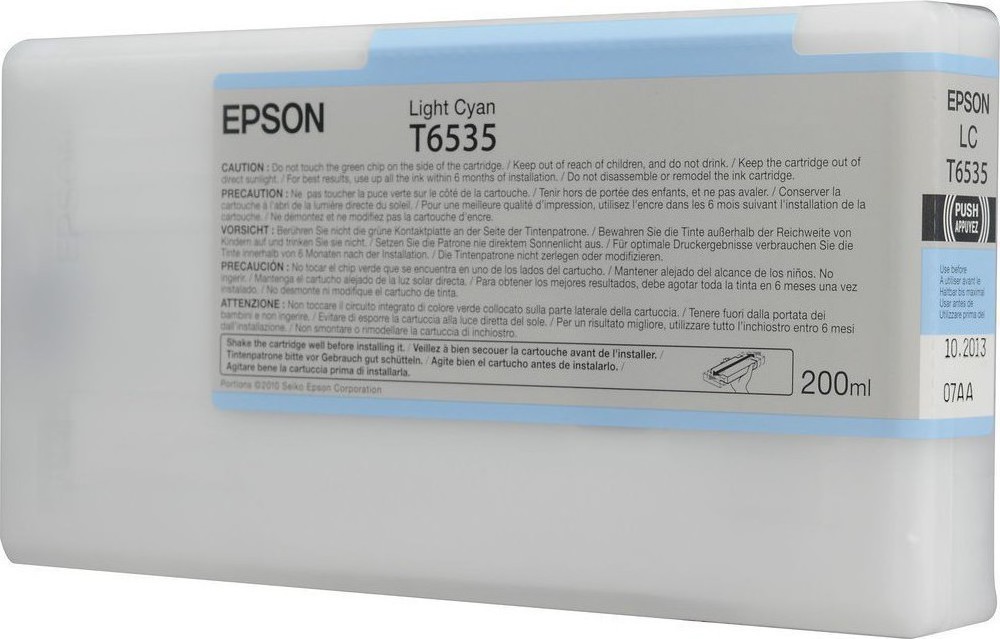 Compatible T653500/ C13T653500 Light Cyan high yield cartridge for Epson Stylus Pro 4900