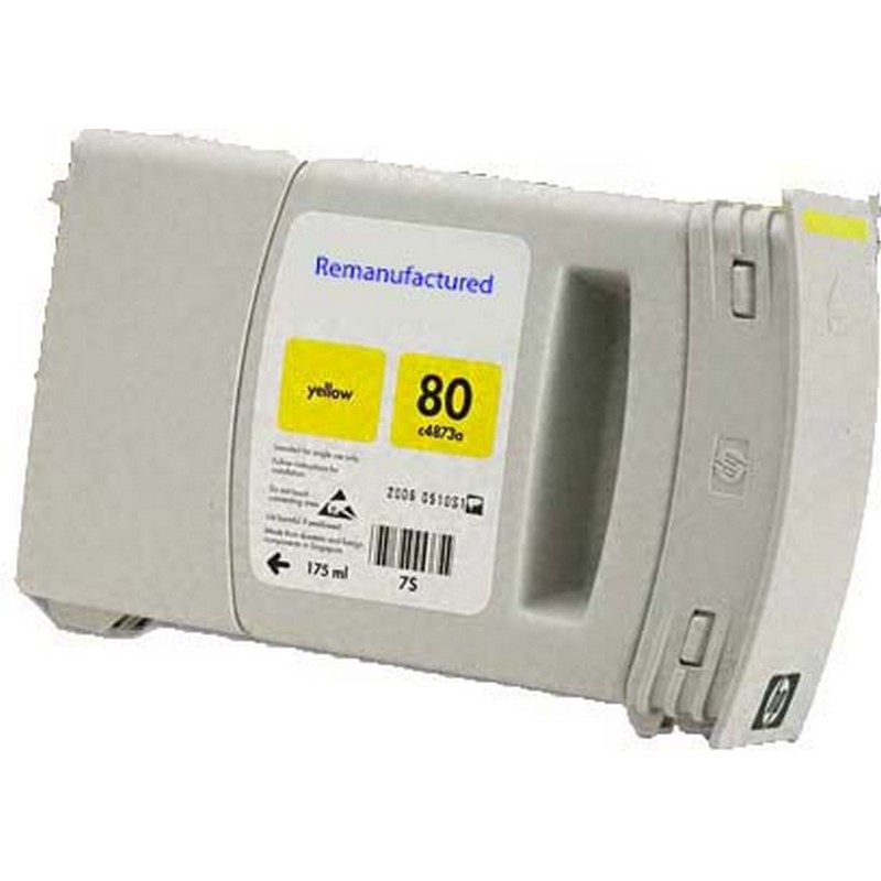 Compatible C4848A No. 80 - Yellow for Hp Plotter 1050 / 1055 series