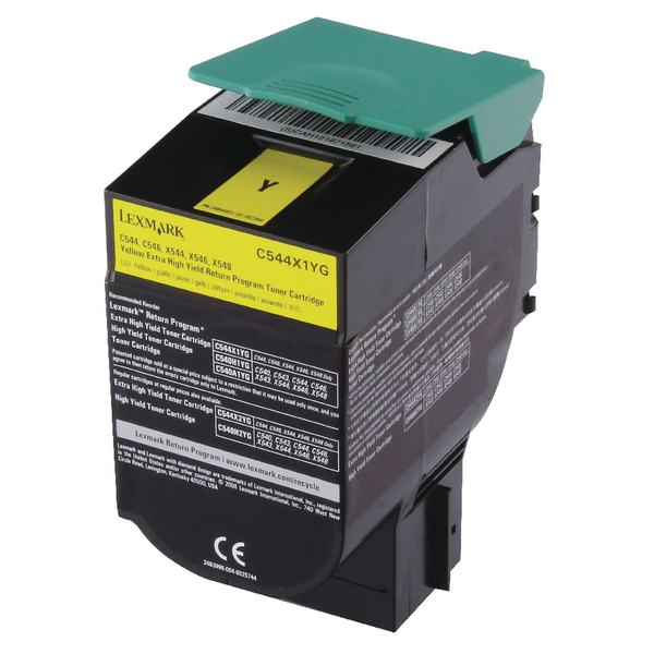 Compatible C544X1YG / C544X2YG Lexmark Toner Yellow for C544 / C546 / X544 / X546 / X548