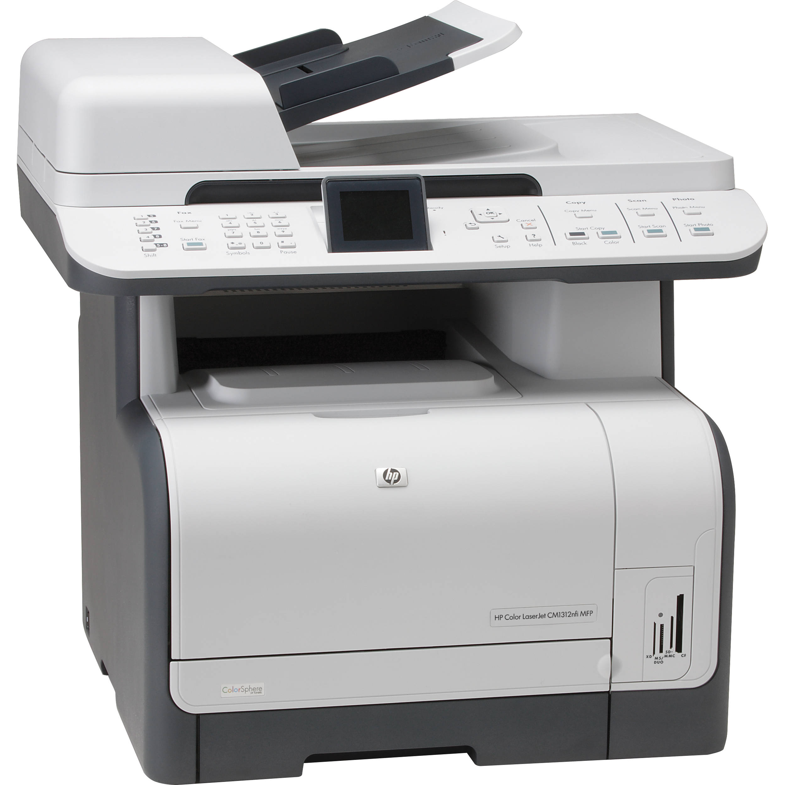 Refurbished colored multifunction printer HP Laserjet CM1312nfi MFP - (CC431A)