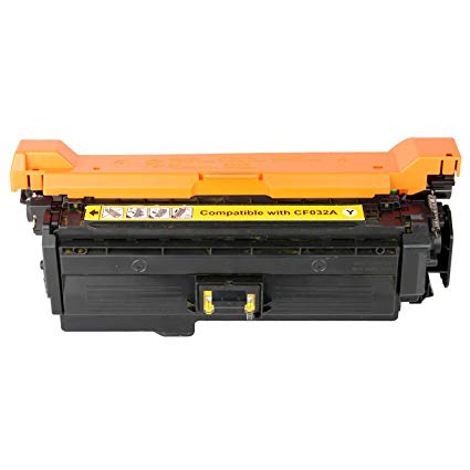 Compatible CF032A HP toner Yellow  for Laser Colour CM4540 MFP