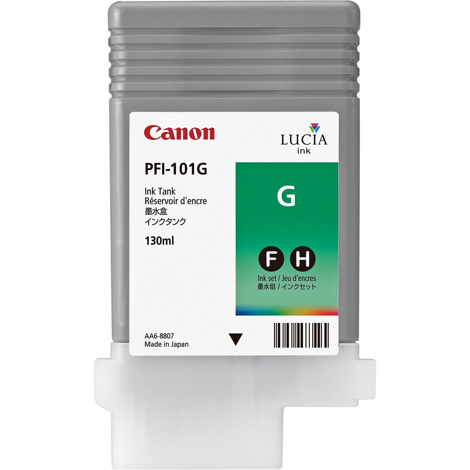 Compatible 0890B001/ PFI-101G Green No. 101  (only for iPF5000) cartridge for Canon iPF5000/ iPF6000s