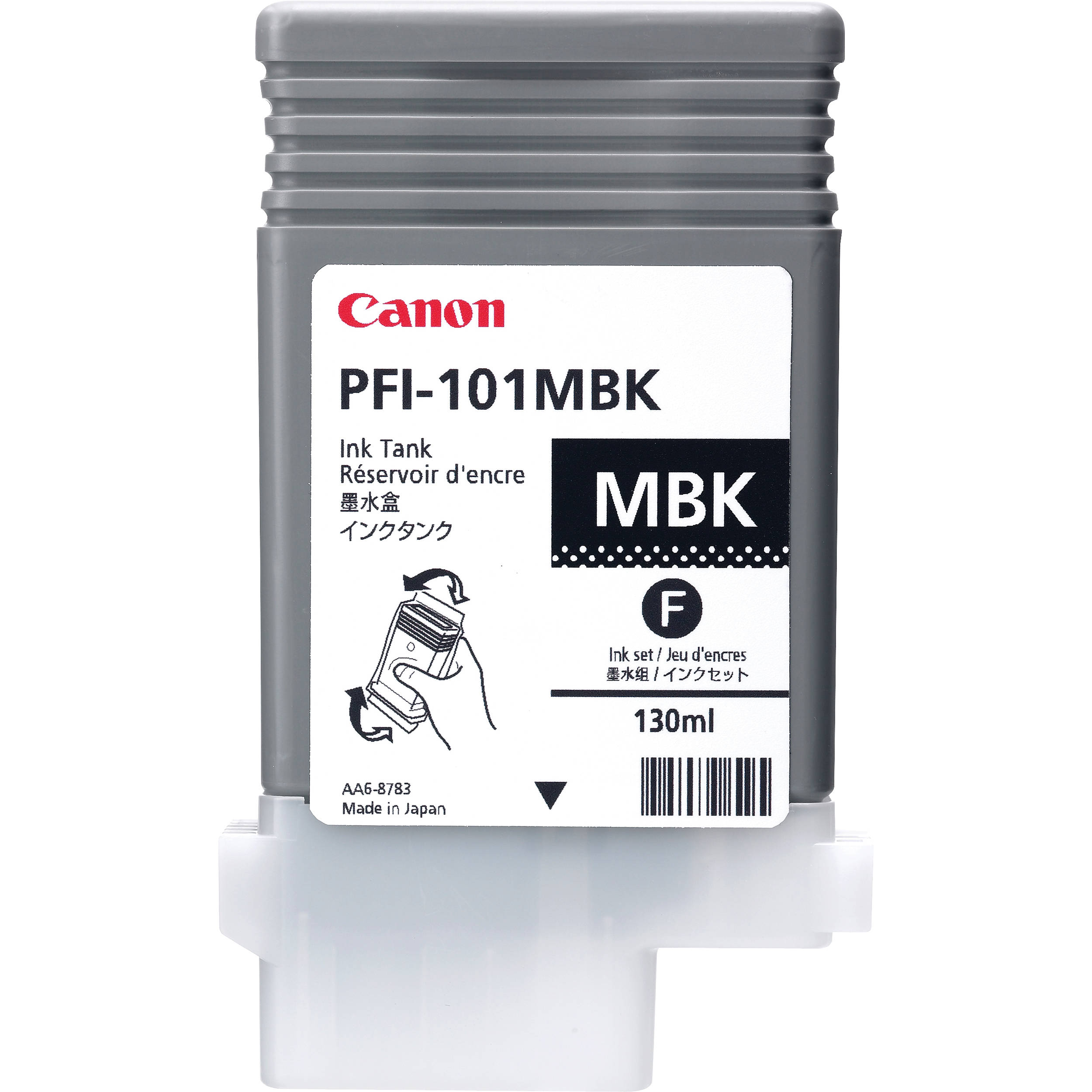 Compatible 0882B001/ PFI-101MBK Matte Black No. 101 cartridge for Canon iPF5000/ iPF6000s