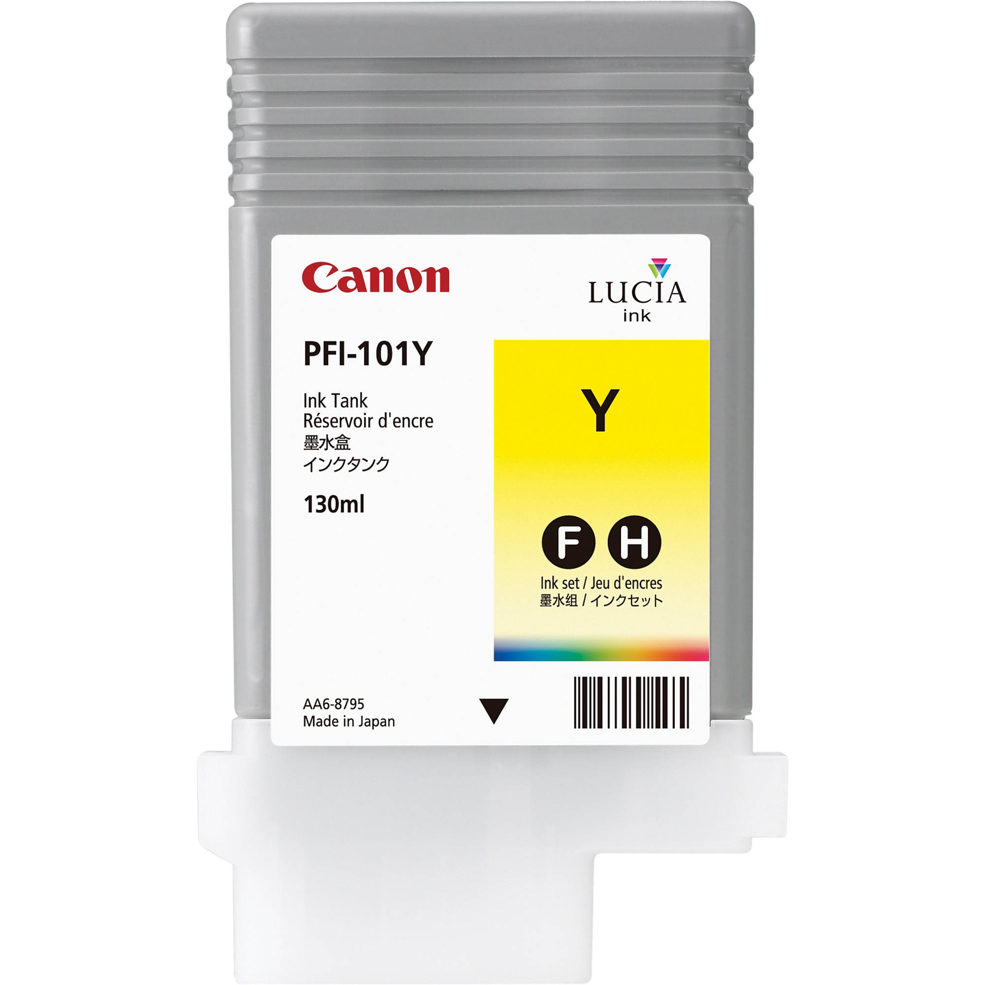 Compatible 0886B001/ PFI-101Y Yellow No. 101 cartridge for Canon iPF5000/ iPF6000s