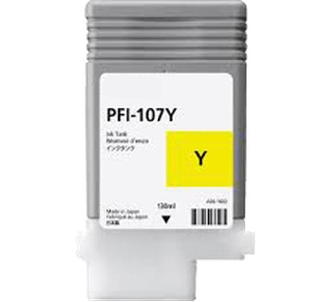 Compatible 6708B001/ PFI-107Y Yellow Dye No. 107 cartridge for Canon iPF680/ iPF685/ iPF780/ iPF785/ iPF670/ iPF77