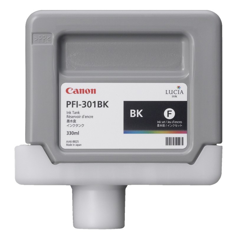 Compatible 1486B001/ PFI-301BK Black No. 301 cartridge for Canon iPF8000/ iPF9000