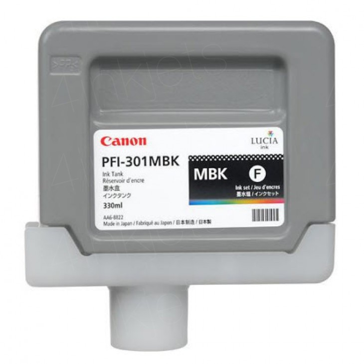 Compatible 1485B001/ PFI-301MBK Matte Black No. 301 cartridge for Canon iPF8000/ iPF9000
