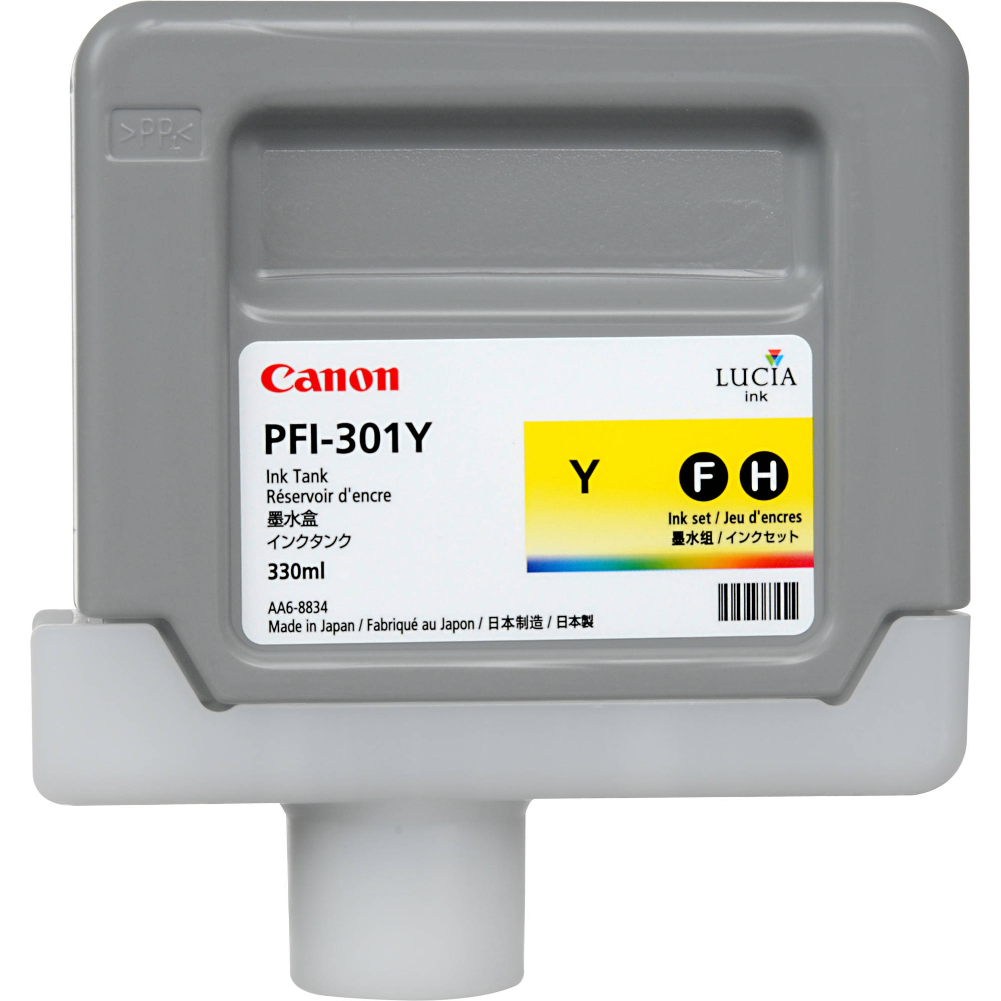 Compatible 1489B001/ PFI-301Y Yellow No. 301 cartridge for Canon iPF8000/ iPF9000