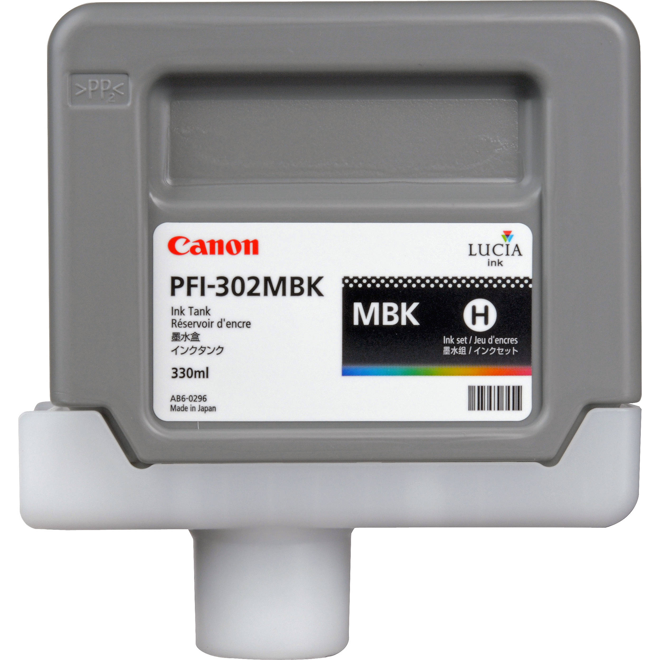 Compatible 2216B001/ PFI-302BK Black No. 302 cartridge for Canon iPF8100/ iPF9100