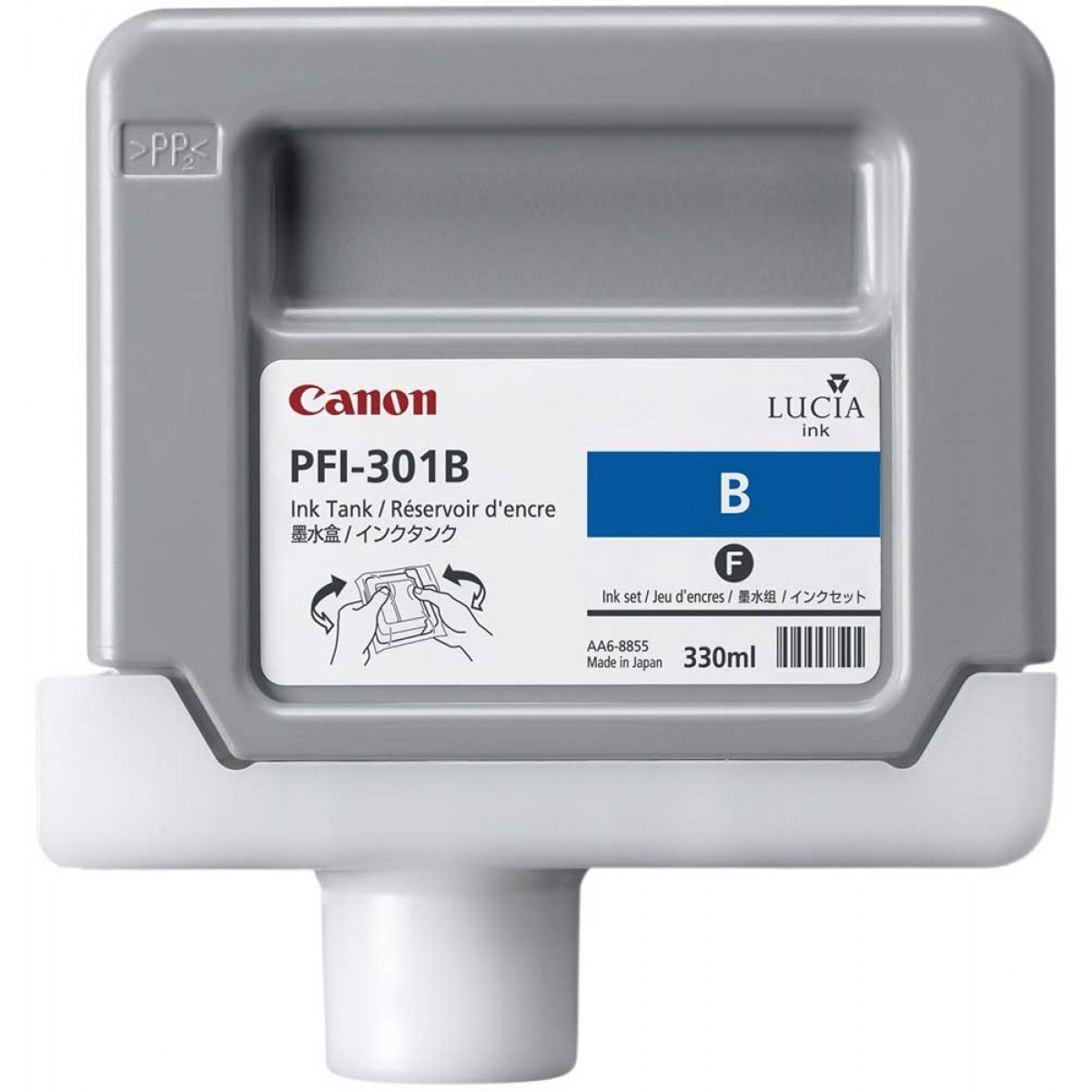 Compatible 1494B001/ PFI-302B Blue No. 302 cartridge for Canon iPF8100/ iPF9100