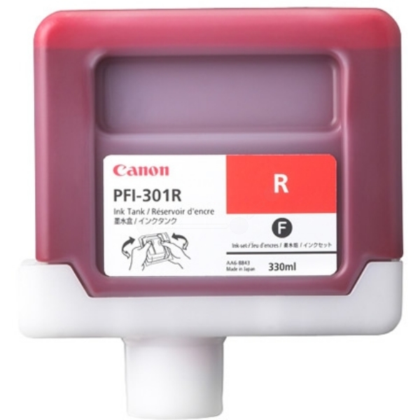 Compatible 1492B001/ PFI-302R Red No. 302 cartridge for Canon iPF8100/ iPF9100