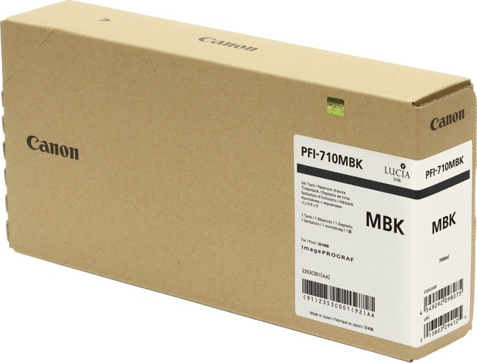 Compatible 2353C001/ PFI-710MBK Matte Black cartridge - No. 710 for Canon TX2000/ TX-20000/ TX3000/ TX-3000/ TX4000/ TX-4000