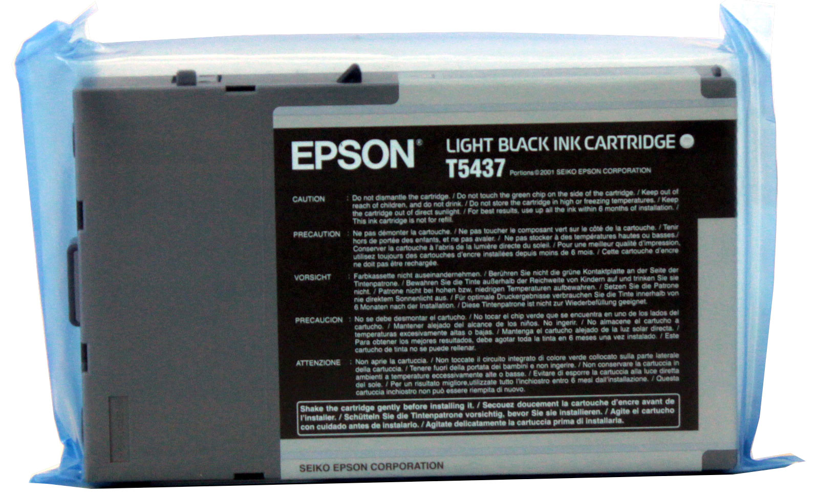 Compatible T543700/ C13T543700 Light Black cartridge for Epson Stylus Pro 4000/ 4400/ 7600/ 9600